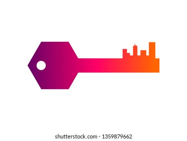 Real estate, Key logo vector