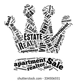 Real Estate Keywords Tag Cloud    - vector illustration