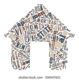 Real Estate Keywords Tag Cloud    - vector illustration