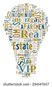Real Estate Keywords Tag Cloud    - vector illustration