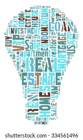  Real Estate Keywords Tag Cloud    - vector illustration