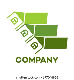 Real estate and ladder logo