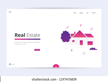 Landing Page Concept Vektorillustration Illustration