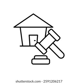 Real Estate Law vector icon design use realestate illustration