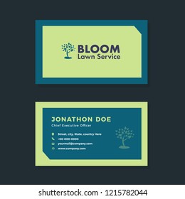 Real Estate, Lawn & Landscaping Service, Corporate, Creative, Minimal, Professional Business Card Design