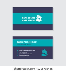 Real Estate, Lawn & Landscaping Service, Corporate, Creative, Minimal, Professional Business Card Design