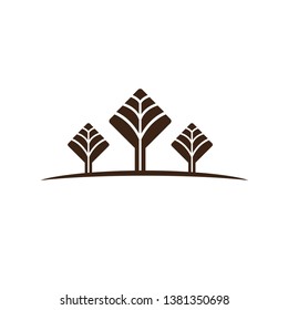real estate, leaf icon and tree logo