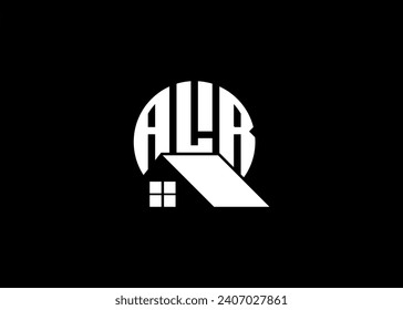 Real Estate Letter ALA Monogram Vector Logo.Home Or Building Shape ALA Logo