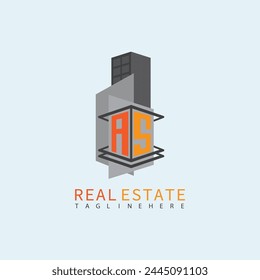 Real Estate Letter All Monogram Vector Logo. Home Or Building Shape
Logo.