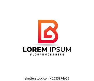 Real estate / letter B logo design template.