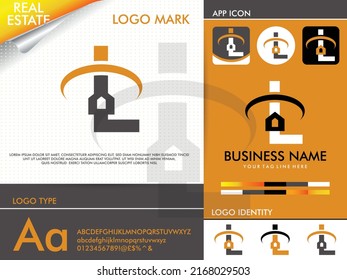 Real Estate Letter L Logo Design Vector Template