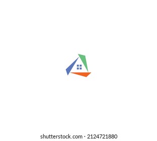 Real Estate A letter logo design Template vector