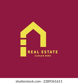 Real Estate I Letter Logo, Sign Logo, Vector Logo for Print or Web