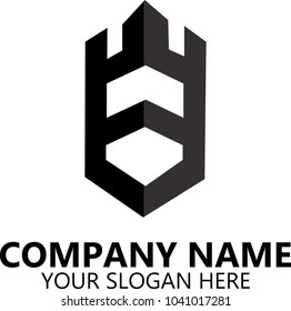 real estate Letter logo vector, abstract logo design on white background, Abstract graphic icon, logo design template, symbol for company.