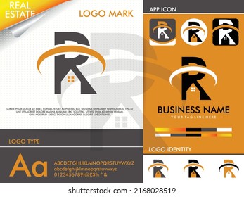 Real Estate Letter R Logo Design Vector Template