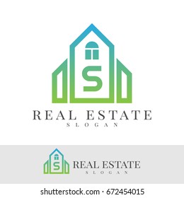 real estate Letter S Logo design