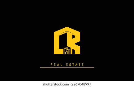 Real Estate letters Initial Monogram Logo CR, RC