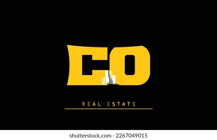 Real Estate letters Initials Monogram logo CO , OC