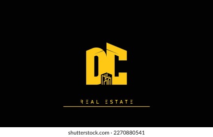 Real Estate letters Initials Monogram logo DC , CD