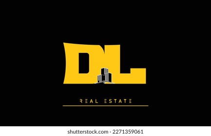 Real Estate letters Initials Monogram logo DL , LD