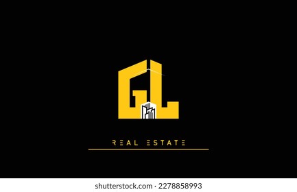 Real Estate letters Initials Monogram logo GL , LG