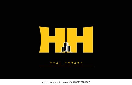 Estate letters Initial Monogram Logo HH 