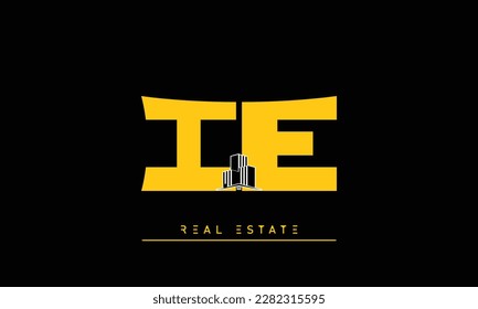 Real Estate letters Initials Monogram logo IE , EI