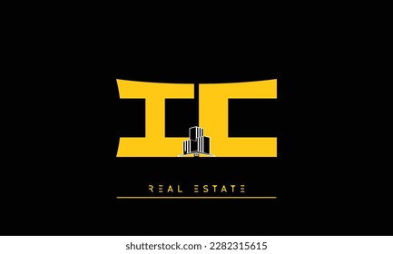 Real Estate letters Initials Monogram logo IC , CI