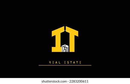 Real Estate letters Initials Monogram logo IT , TI