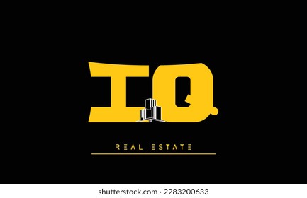 Real Estate letters Initials Monogram logo IQ , QI