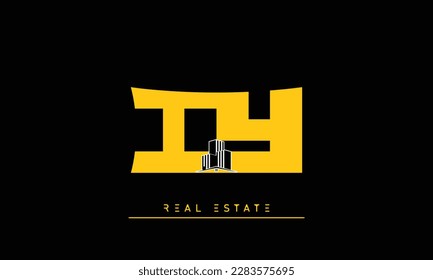 Letras inmobiliarias Logo del Monograma IY , YI