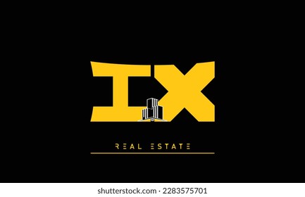 Real Estate letters Initials Monogram logo IX , XI