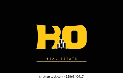 Real Estate letters Initials Monogram logo KO , OK