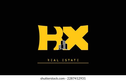 Real Estate letters Initial Monogram Logo KX, XK