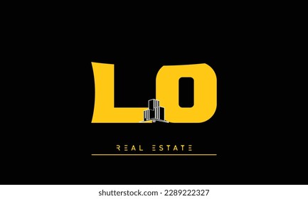 Real Estate letters Initials Monogram logo LO , OL