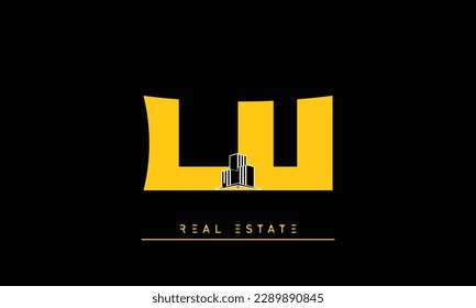 Estate letters Modern Creative logo LU, UL