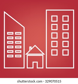 Real estate  line icon