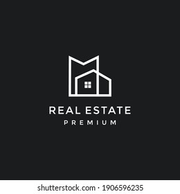 Logotipo de la línea inmobiliaria en negro