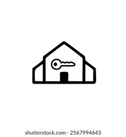 Real Estate, linear style icons set. Buying, renting and letting real estate. Apartment, house, land plot, commercial real . Investments. Editable stroke width