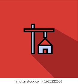 real estate liner fill vector icon - ui icon vector