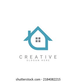 Real estate location icon, Home Pin Logo Design Element