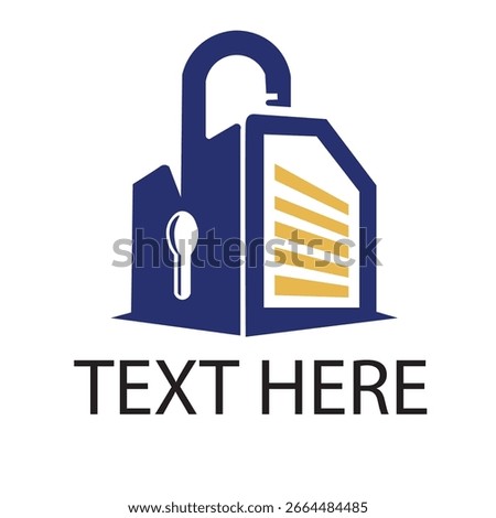 Real estate lock logo design illustration vector art 