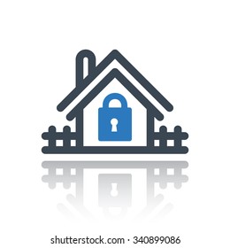 Real Estate Lock Vector Icon