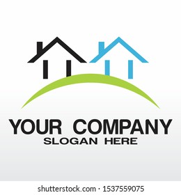 Real Estate Logo , Abstract Buildings Logo 
