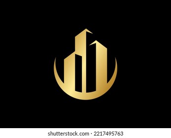 Real Estate Logo, Apartment Building Logo, Business Chart Logo design Urban, City Building and Construction Logo Vector Design, simple home real estate icon vector 