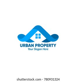 Real Estate Logo. blue color