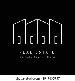 Real estate logo branding design business. real estate logo modern templates design vector illustration