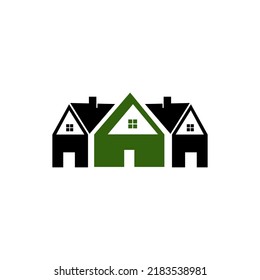 Real Estate logo, Builder logo, Construction logo Color design template vector