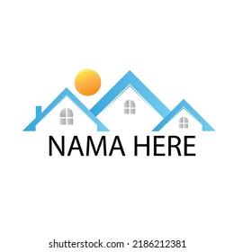 Real Estate logo, Builder logo, Construction logo Color design template vector illustration
