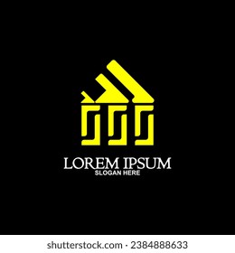 Real Estate logo, Builder logo, Construction logo template vector illustration.